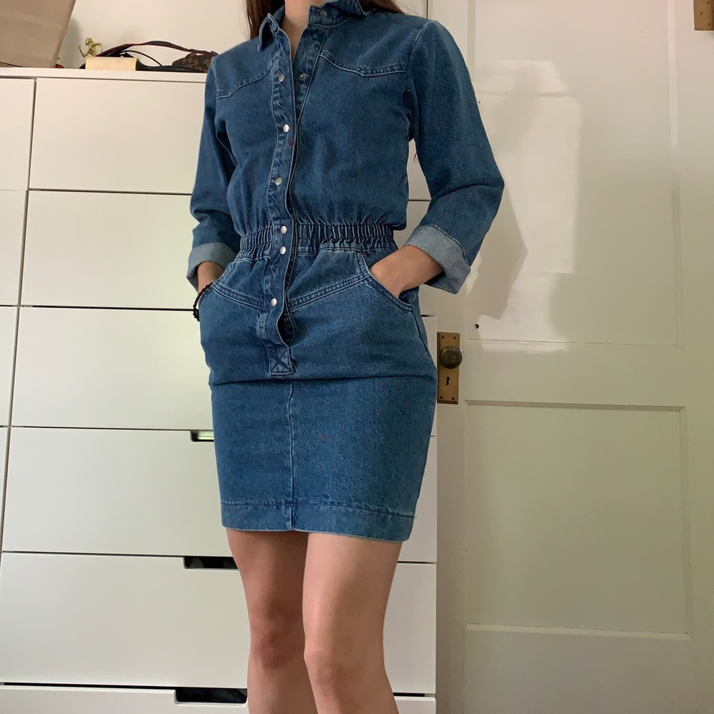 NEVER WORN ASOS DENIM DRESS